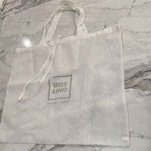 120 Lino Carrier Bag NWOT- 17tall x 21wide